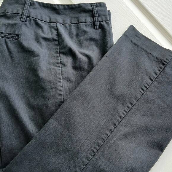 Maurices Black Slacks 16 Regular REPAIRED 38" W x  30" L mid rise trouser pants - Picture 1 of 15